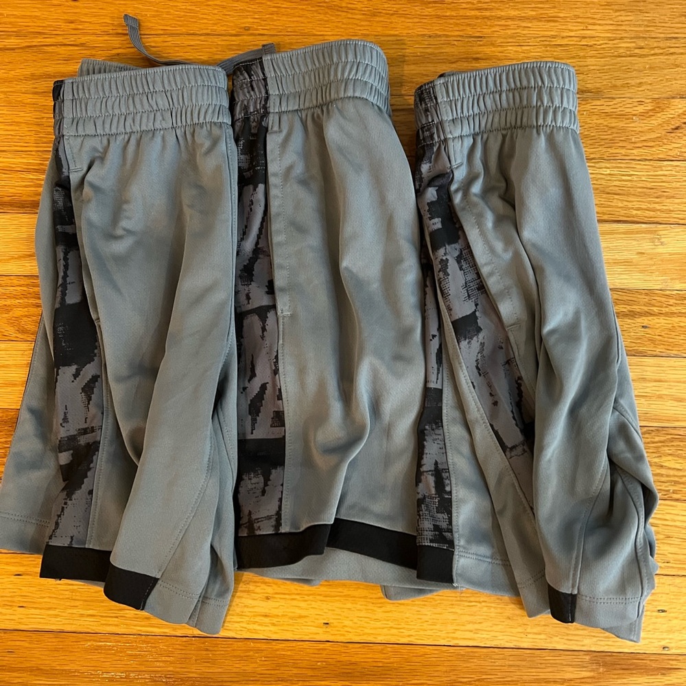 Nike Boys Gray and Black Patterned Shorts set of 3 size 5